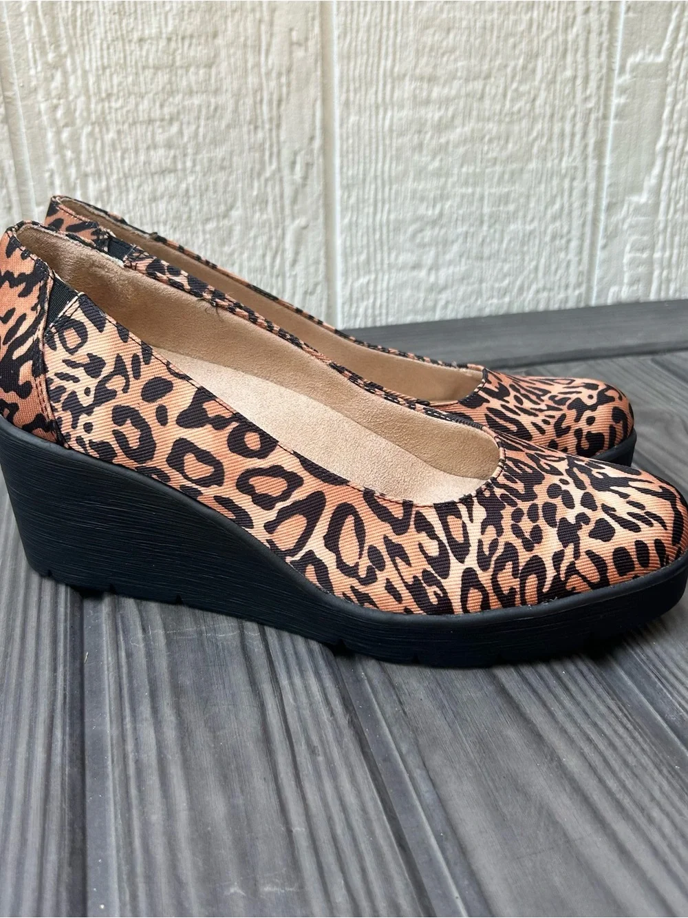 SOUL Naturalizer Wedge Heels Leopard Print Women’s 10